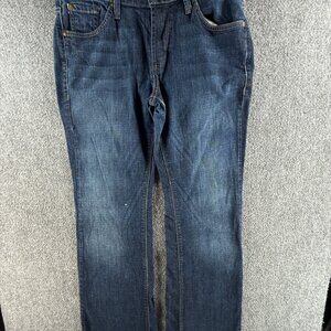 James Jeans Dry Aged Denim Blue Jeans Dark Wash USA Cotton Stretch ACTL 30X32